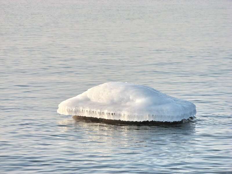 Ice Disk in Water