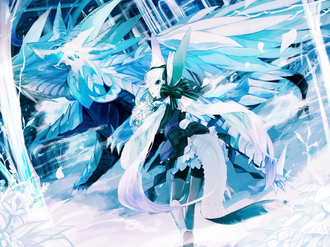 ice dragon and rider