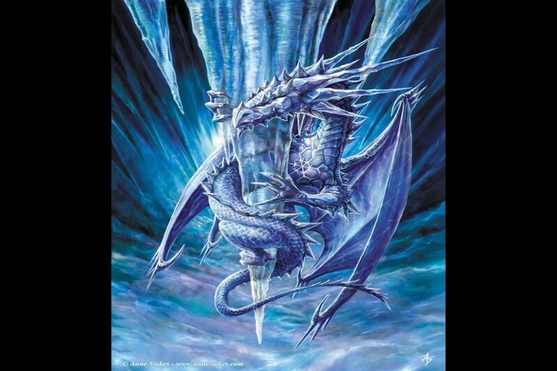 Ice Dragon in Cave