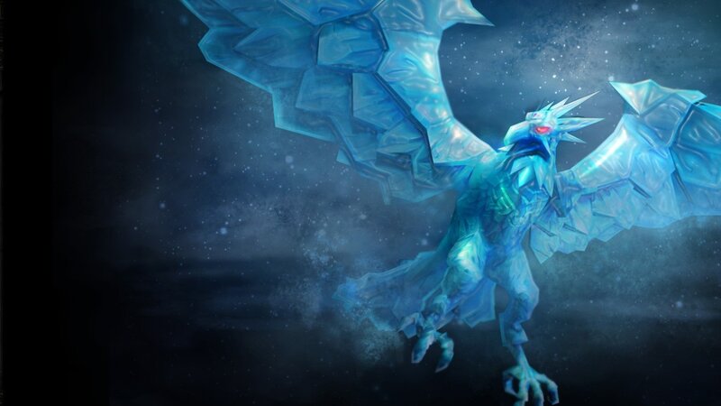 ice dragon in flight
