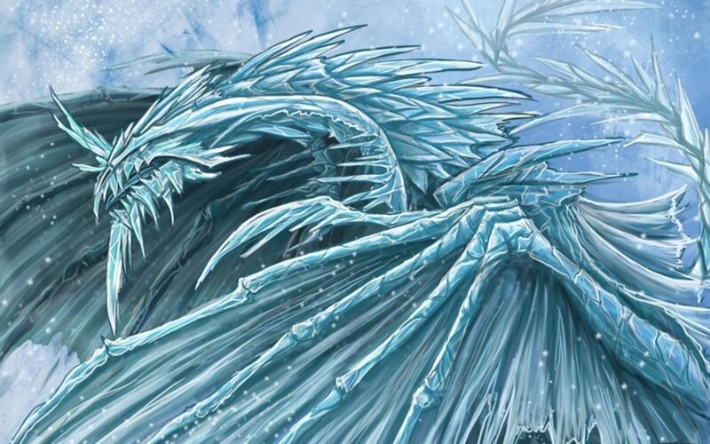 Ice Dragon in Winter