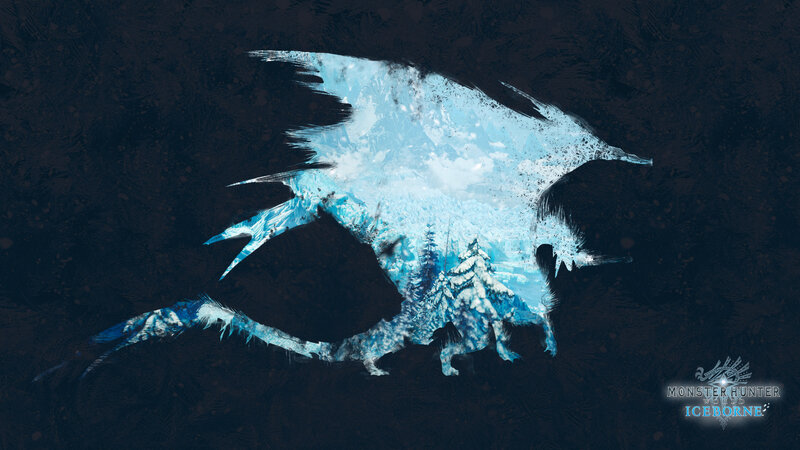Ice Dragon Silhouette
