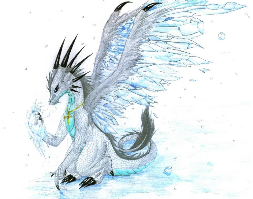 ice dragon with wings
