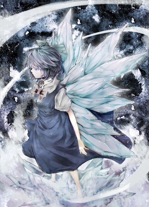ice fairy with crystalline wings