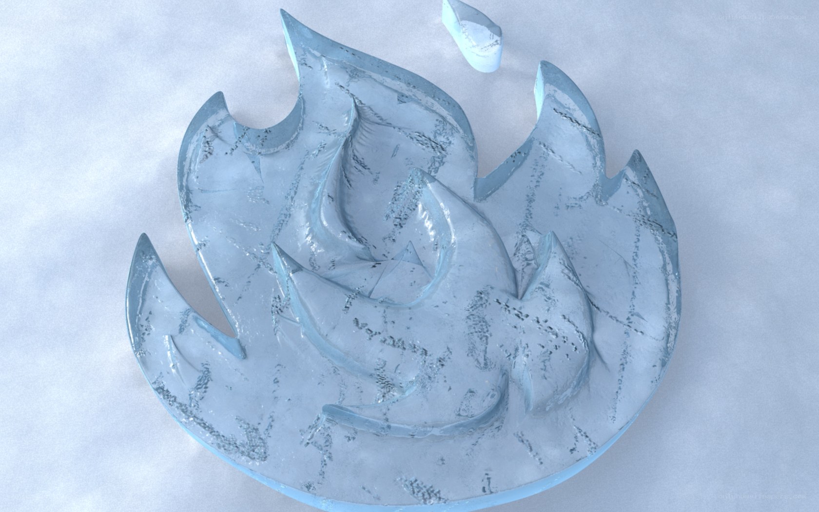 ice flame sculpture