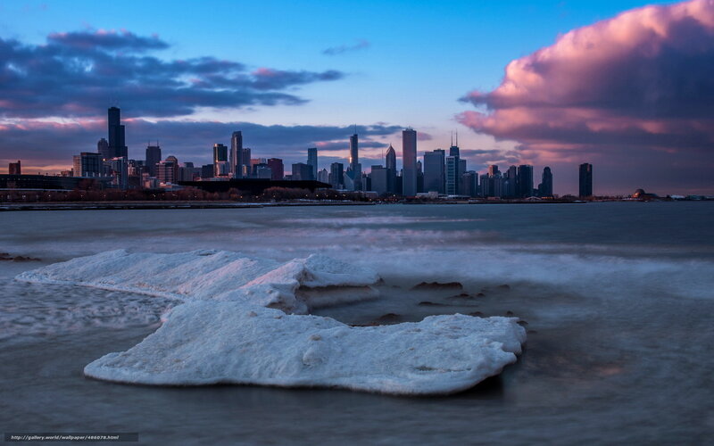 Ice Floes on Lake