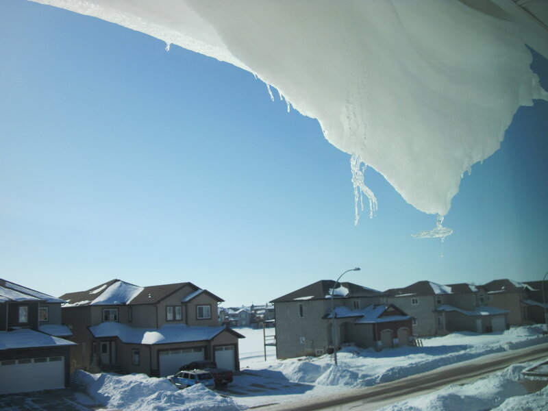 Ice Formation on Roof