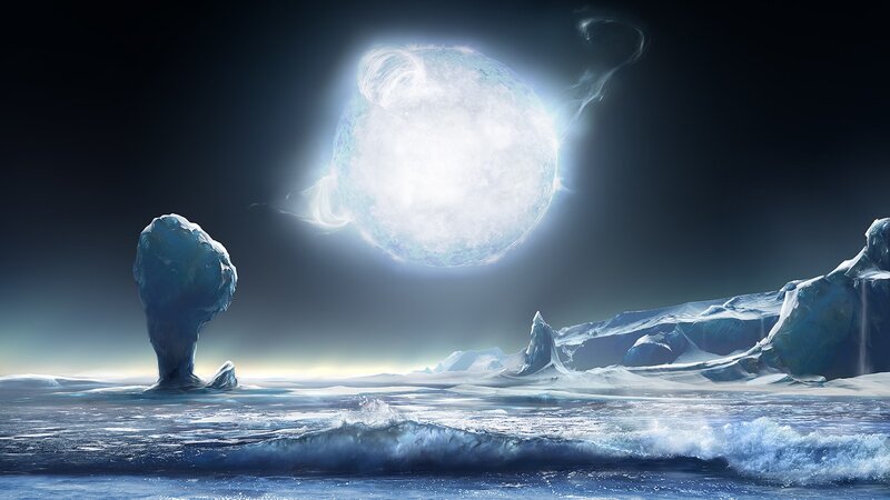 Ice Formation under Moon