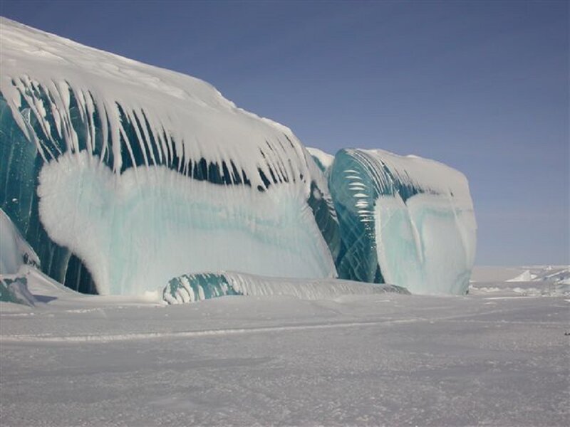 Ice Formations in Snow