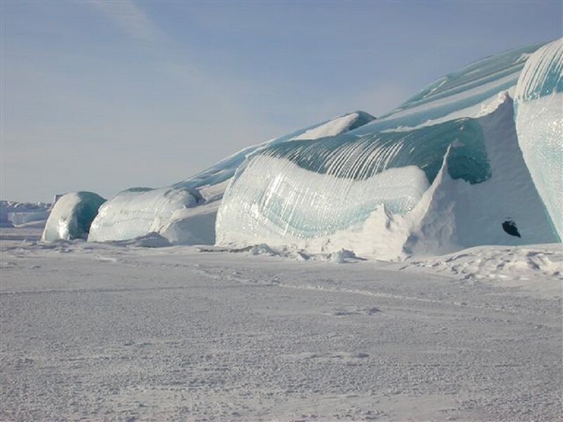 Ice Formations on Snow