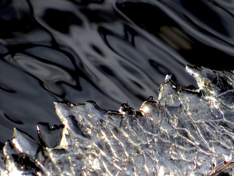 Ice Fragment on Water