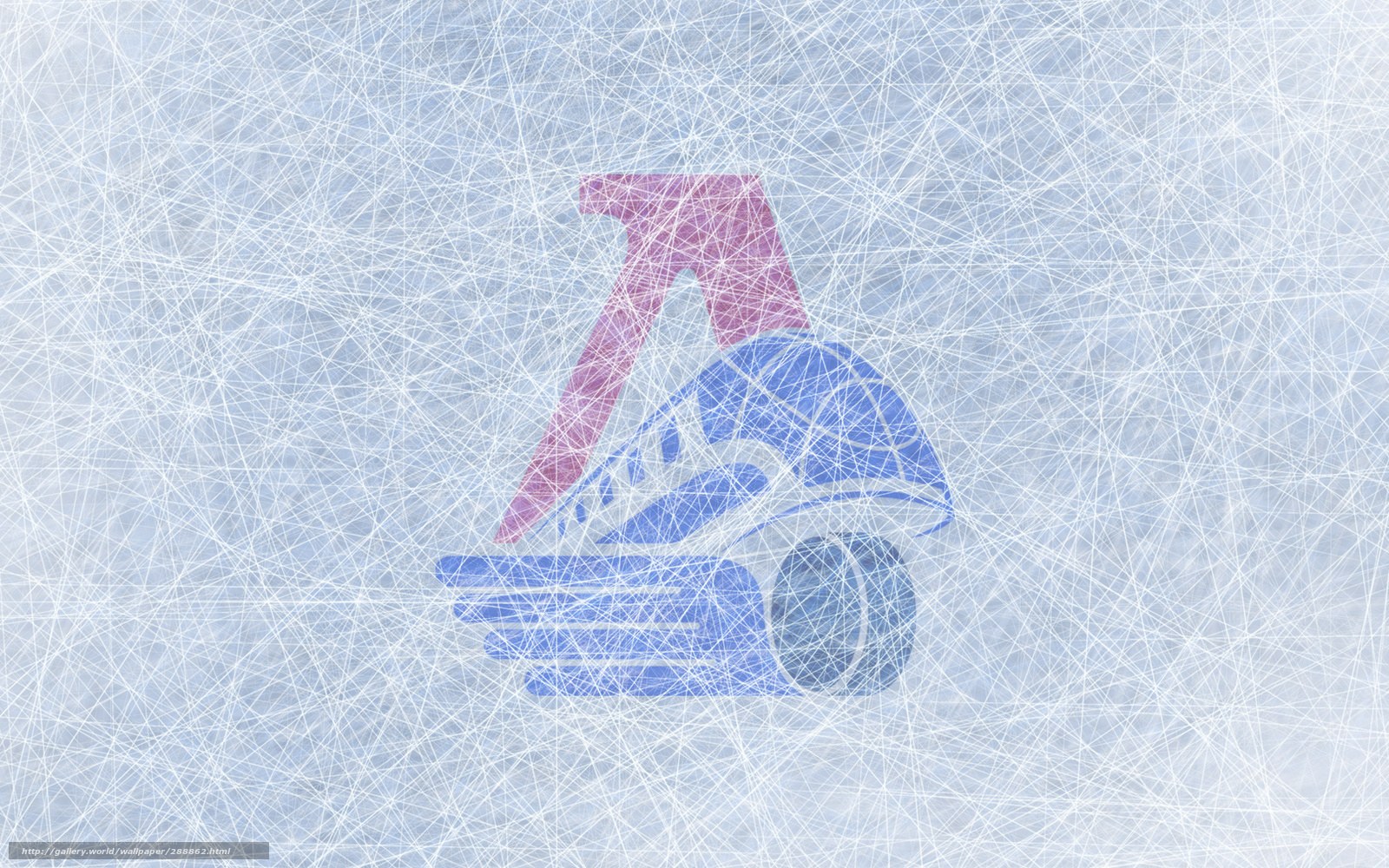ice hockey logo on rink