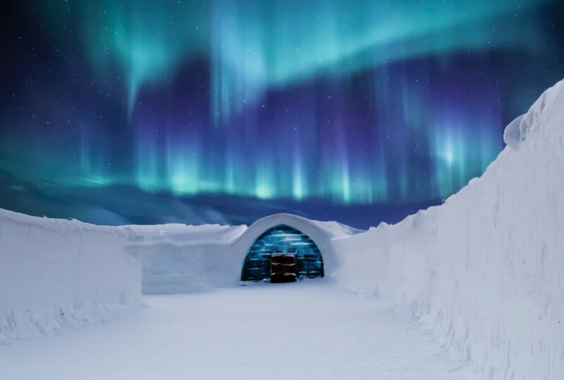 Ice Hotel Entrance