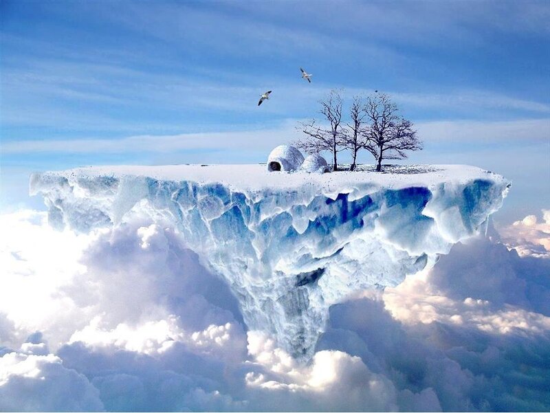 Ice Island with Igloos