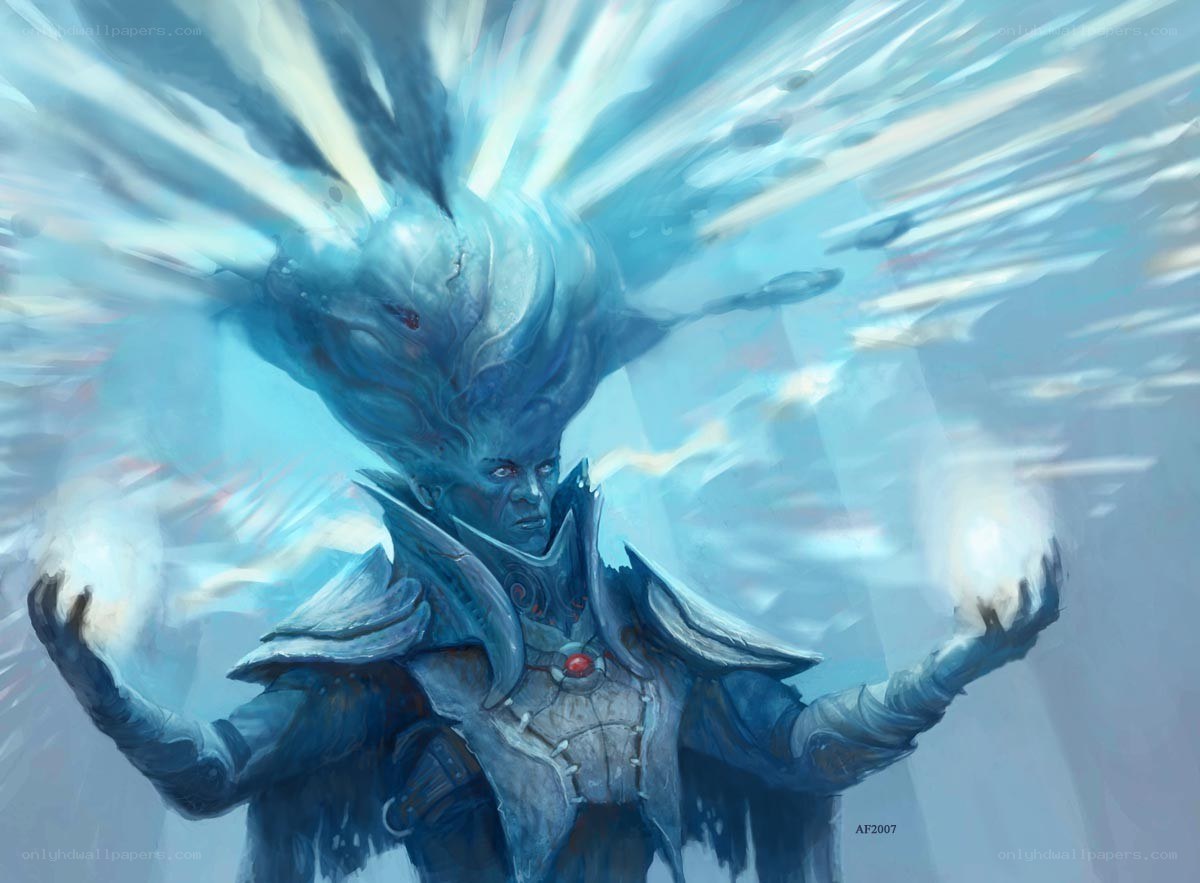 ice mage casting spell