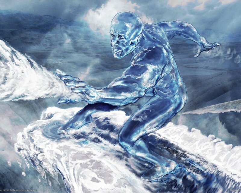 Ice Man on Ice Wave