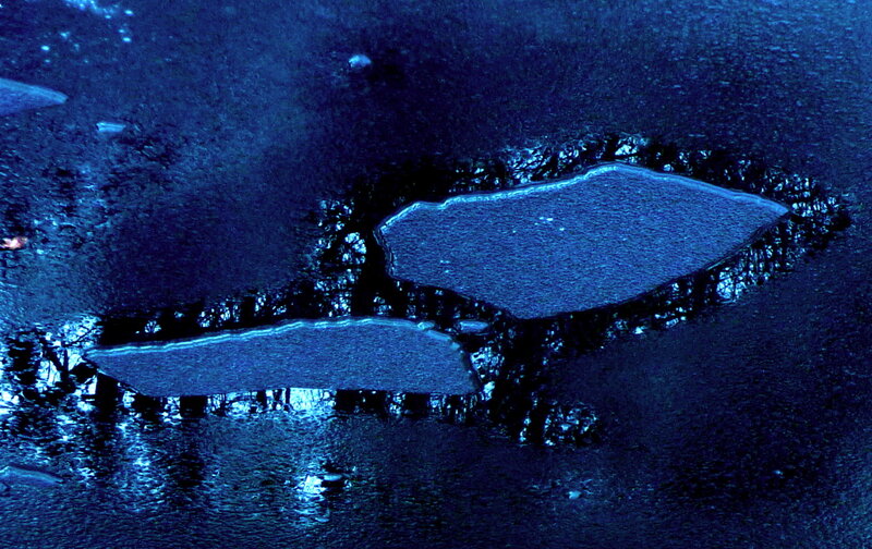 Ice Patches on Wet Pavement