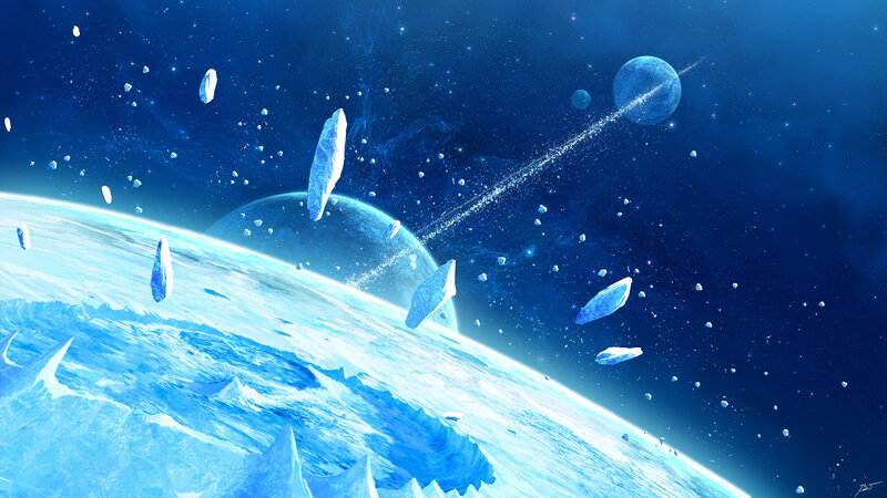 Ice Planet in Space