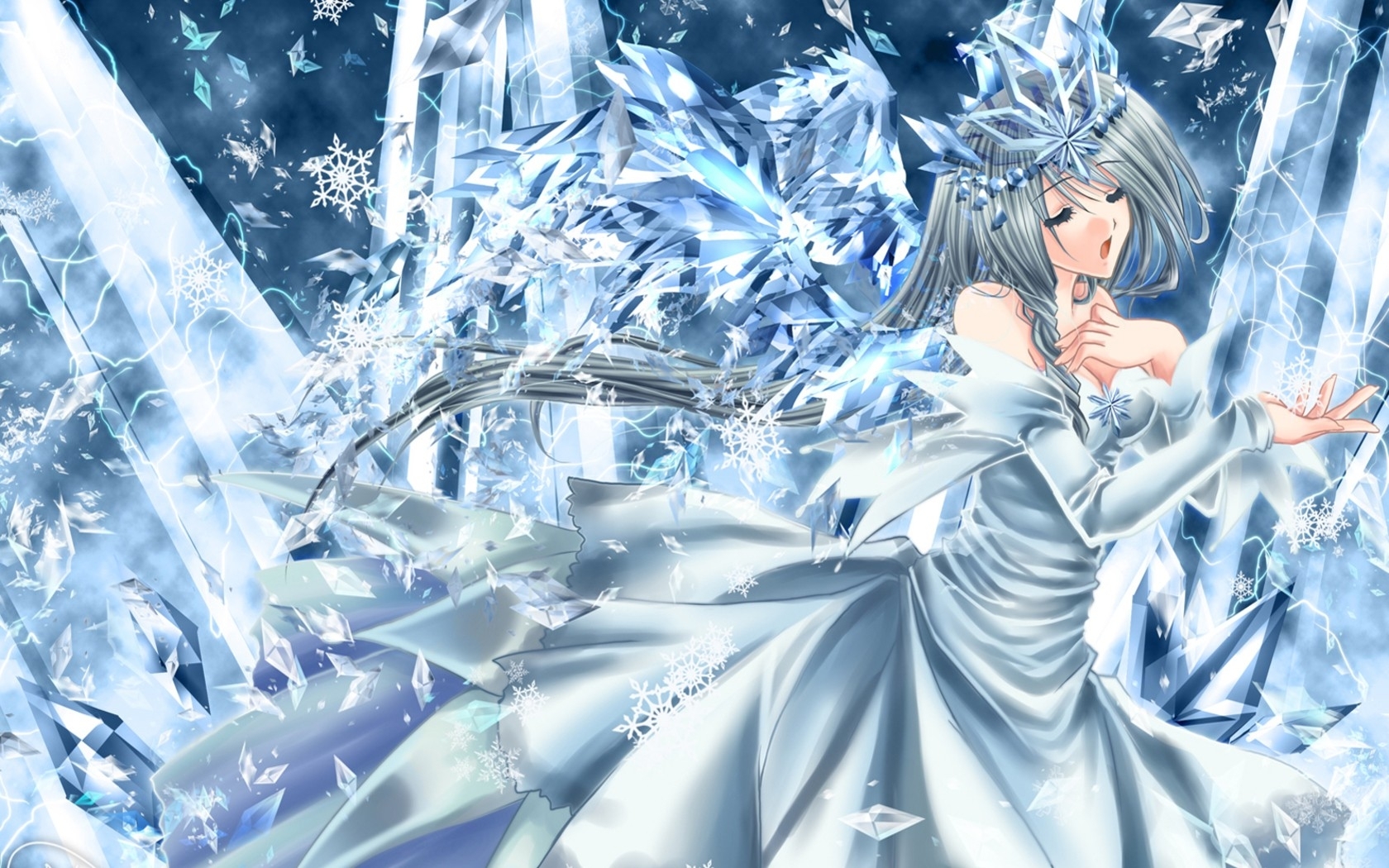 ice princess in winter magic