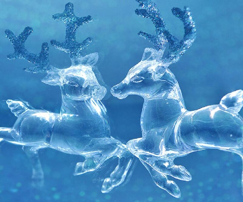 Ice Reindeer Figurines