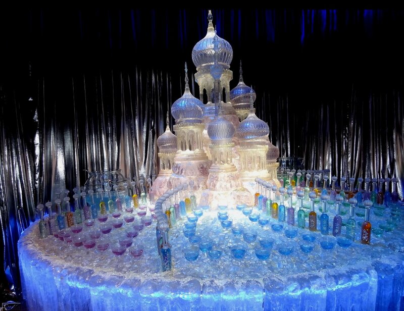 Ice Sculpture Castle — Blue