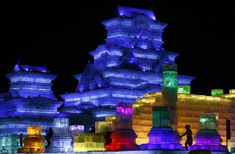 Ice Sculpture Castle
