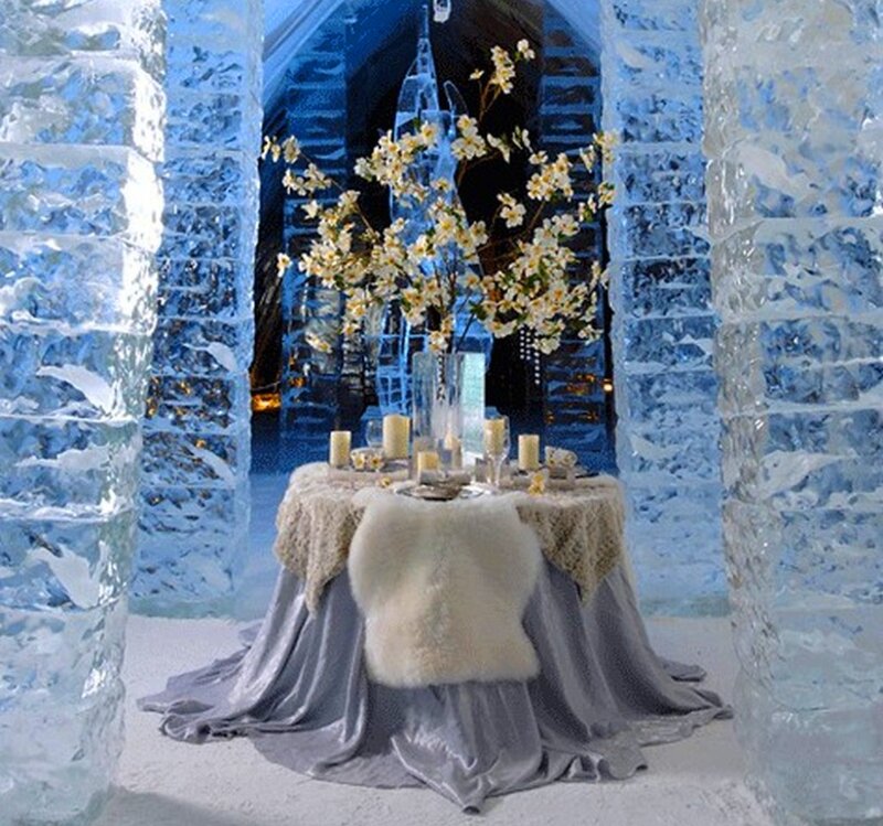 Ice Sculpture Dining Room