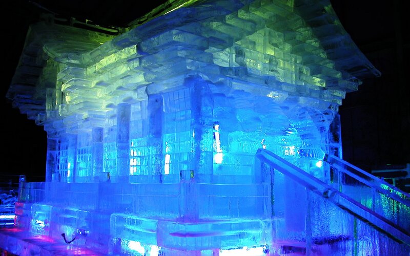 Ice Sculpture of Building