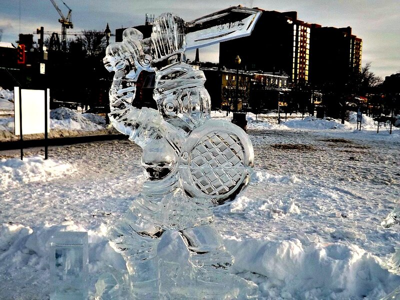 Ice Sculpture of Knight
