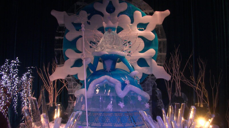 Ice Sculpture of Queen