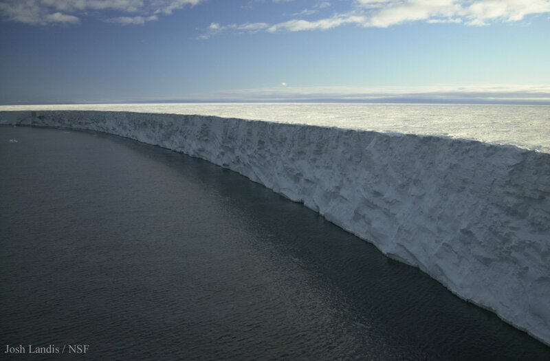 Ice Shelf Edge — White