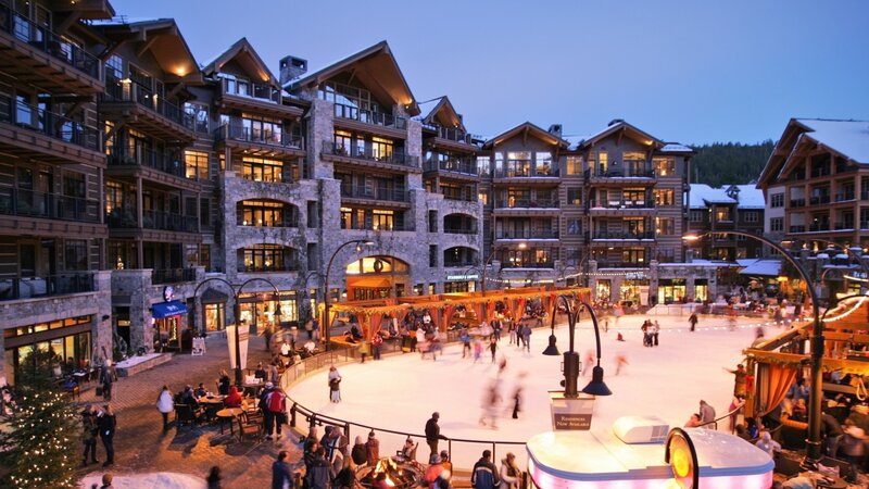 Ice Skating Rink at Dusk