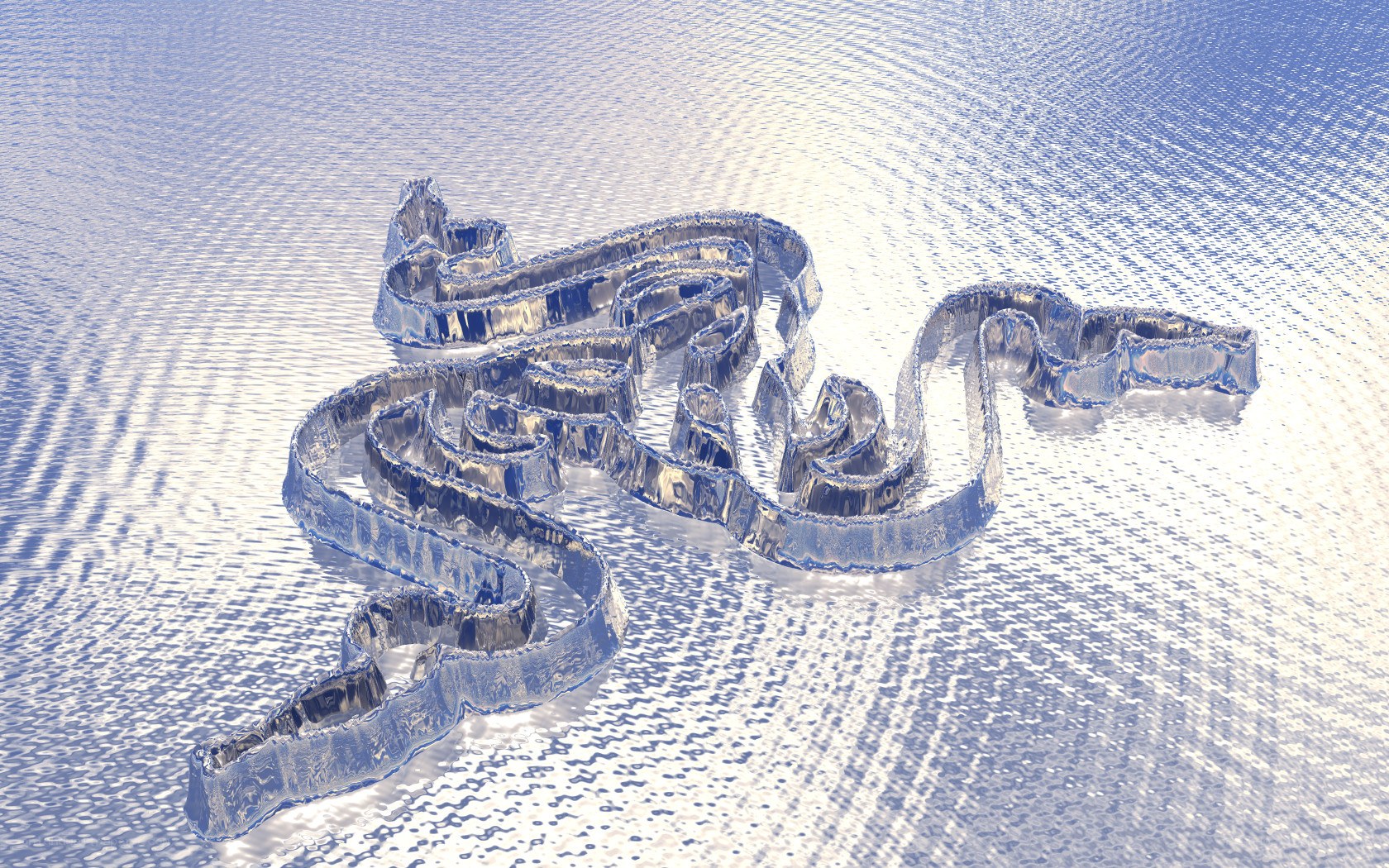 ice snake sculpture