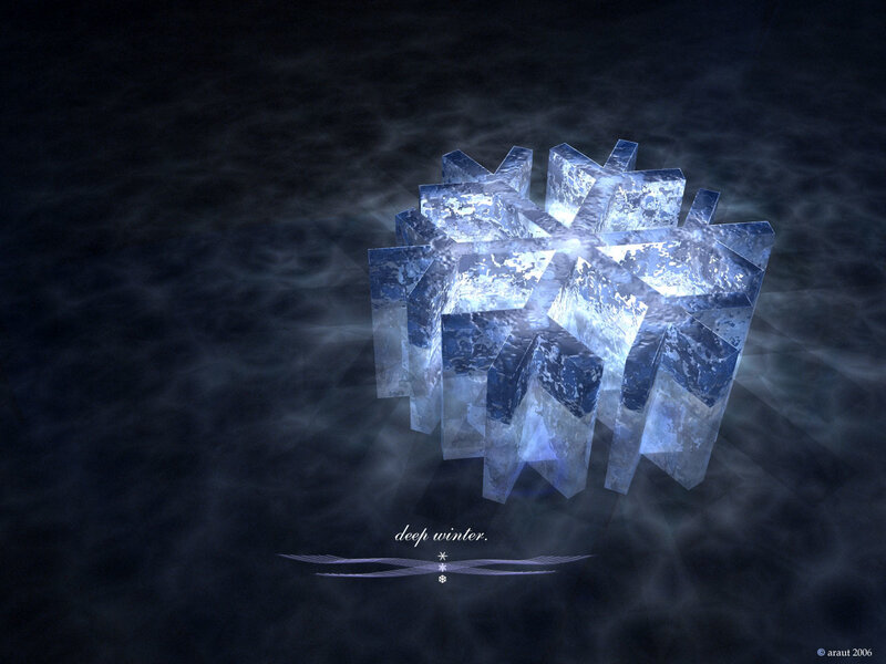 Ice Snowflake Structure
