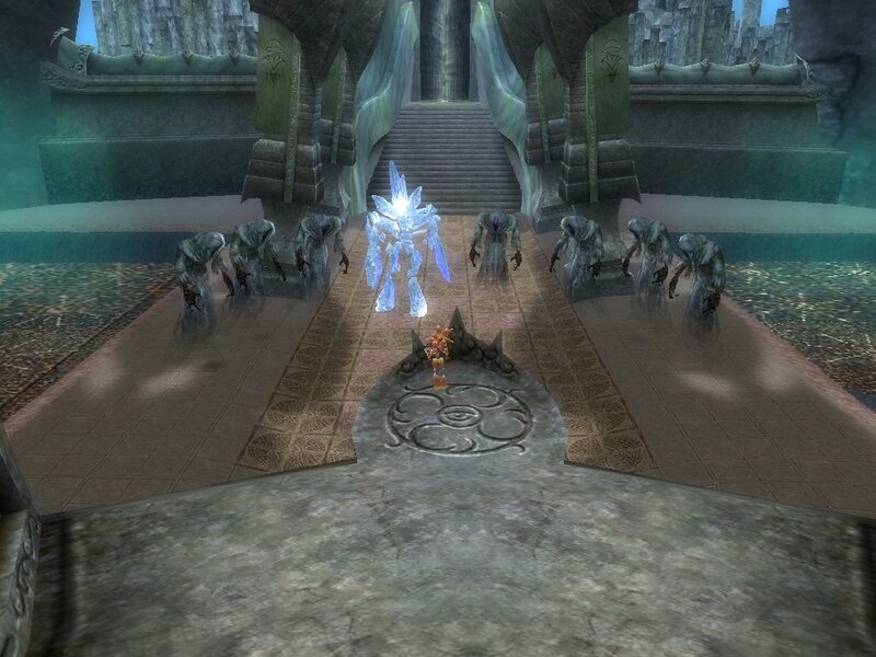 ice spirit in ancient temple