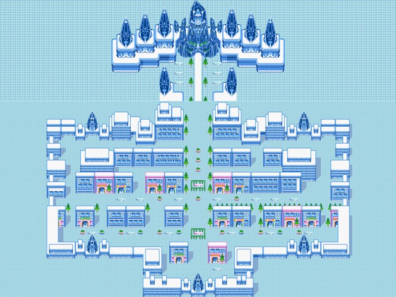 Ice-themed City Map