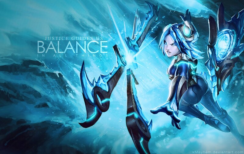 ice-themed fantasy character art