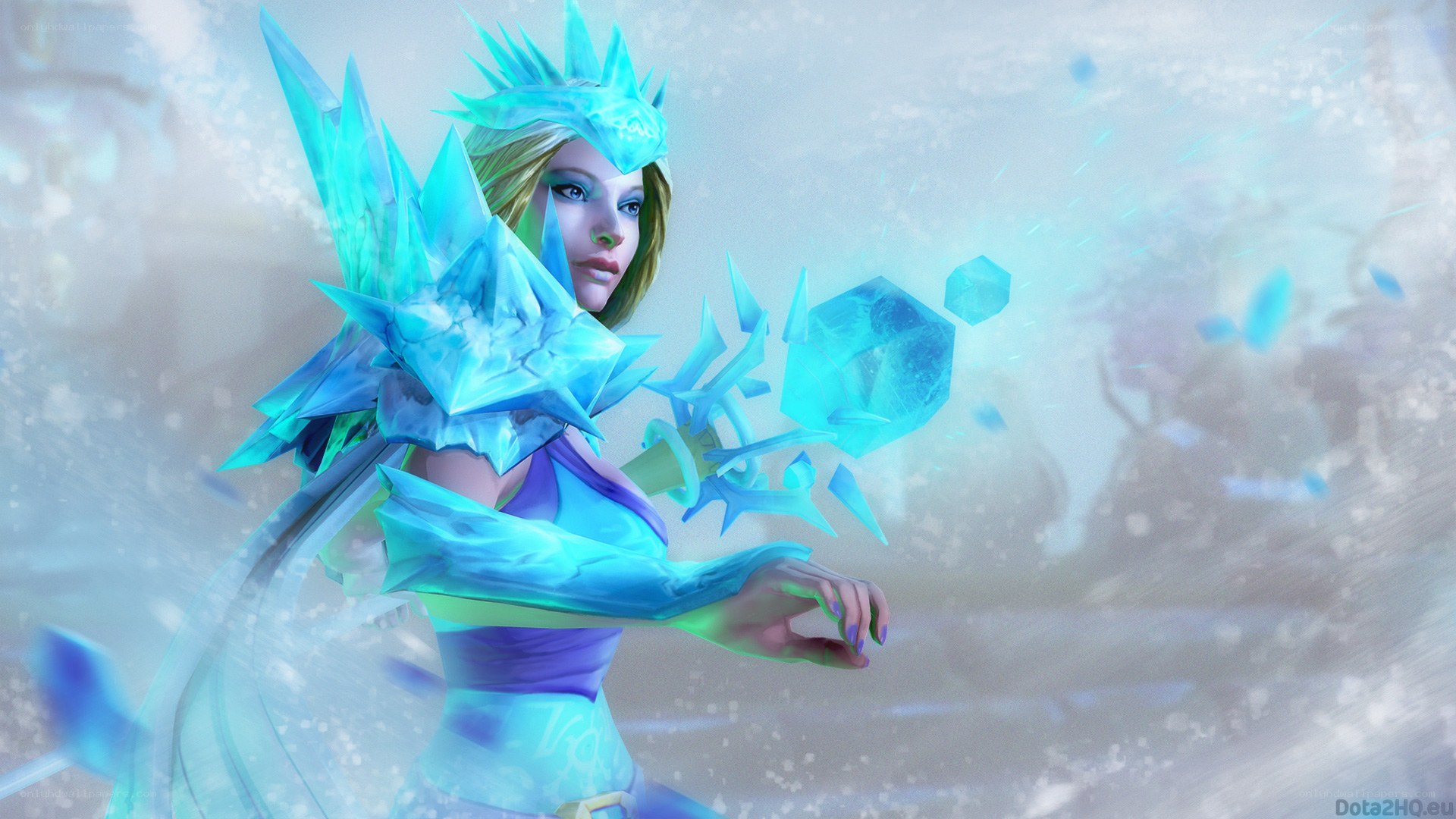 ice-themed fantasy warrior
