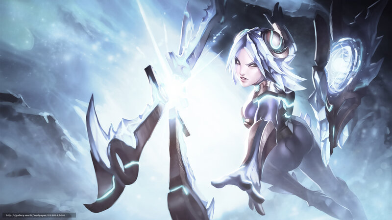 ice-themed warrior in action