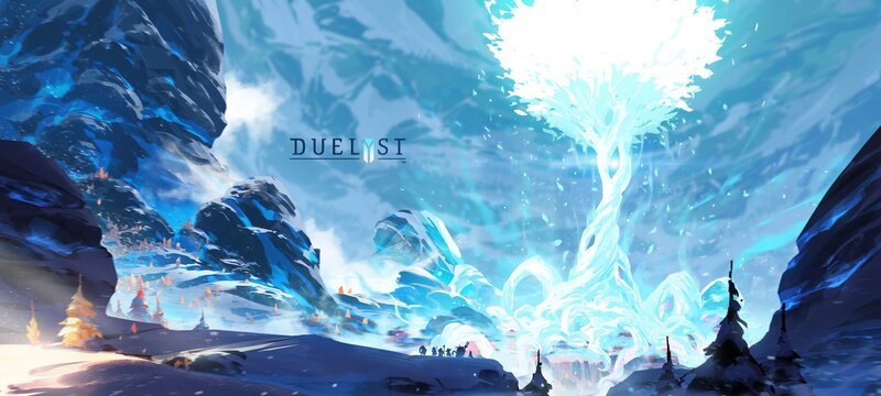 Ice Tree in Snowy Valley