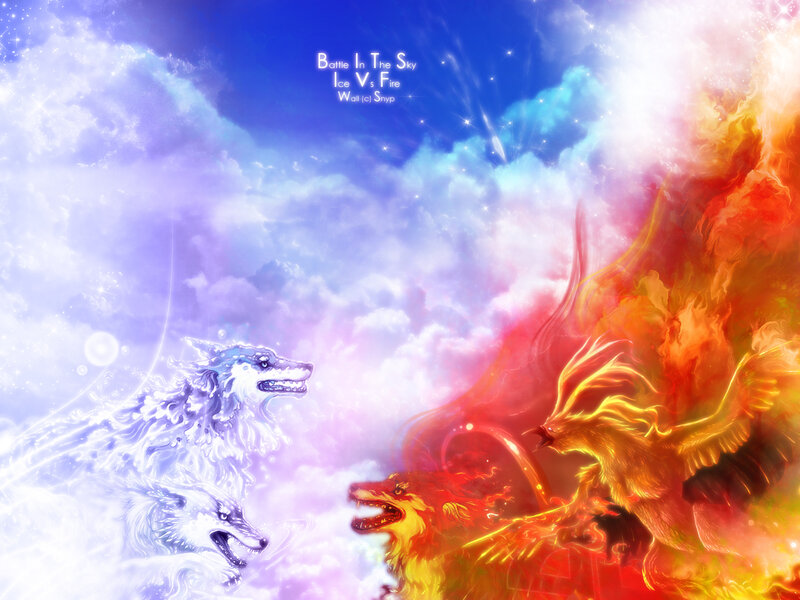Ice vs Fire Battle in the Sky