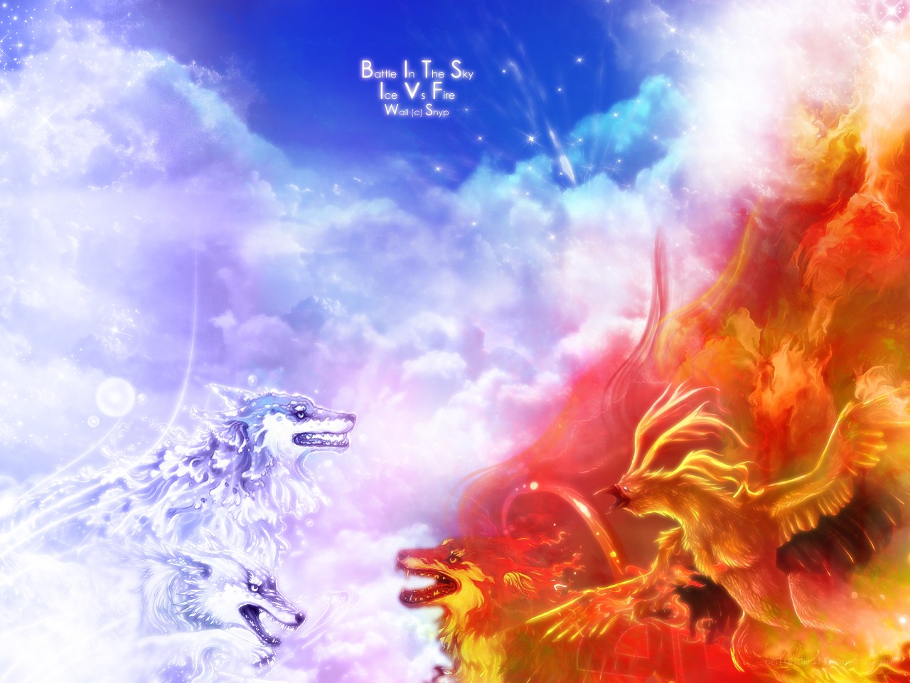 Ice vs Fire Battle in the Sky