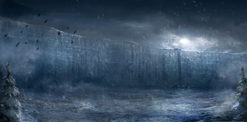 Ice Wall in Snow