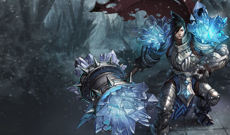 ice warrior with hammer