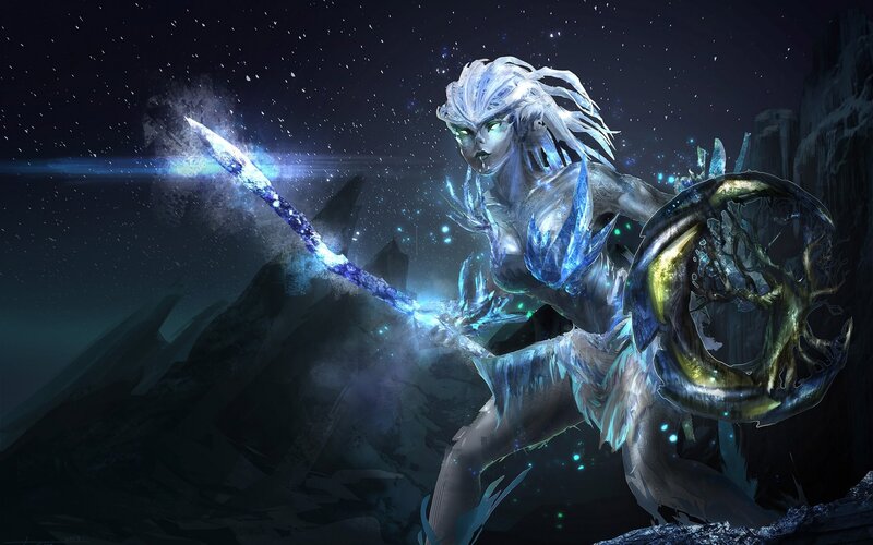 Ice Warrior Woman — Blue