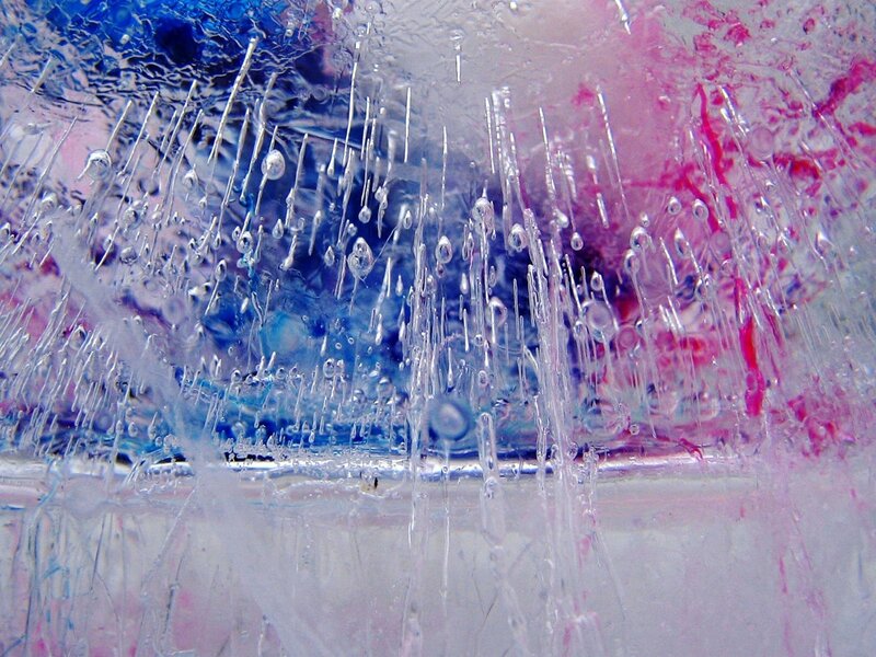 Ice with Colored Inclusions