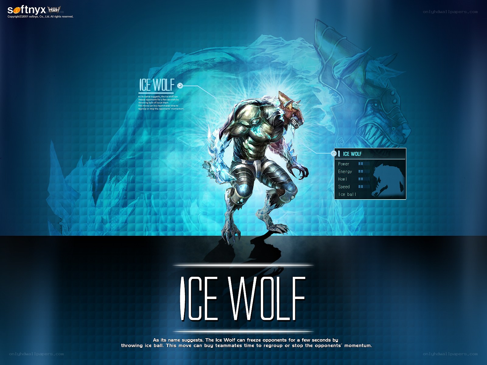 Ice Wolf character art
