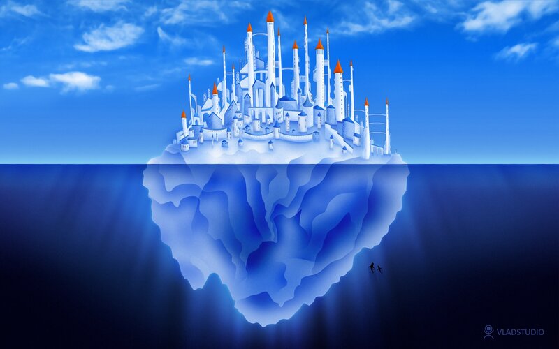 Iceberg Castle — Blue