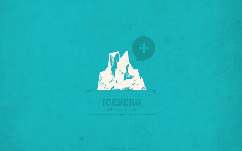 iceberg concept illustration