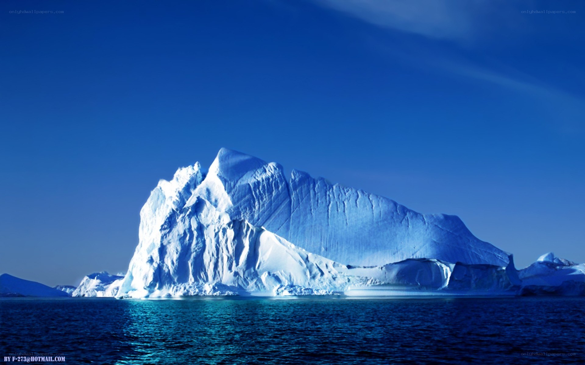 Iceberg in blue waters